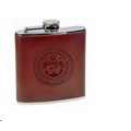 8 oz Leather Wrapped Flasks